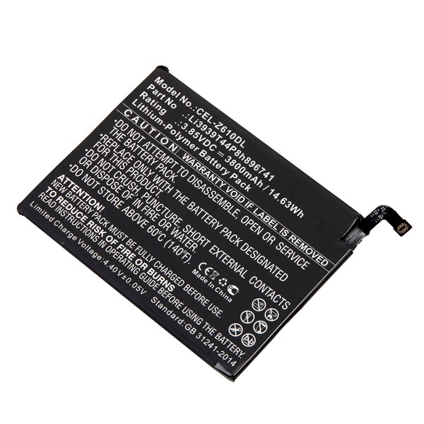 Ultralast Cell Phone Battery, ZTE Blade Max View/LTE, Z610DL, Li3939T44P8h896741 CEL-Z610DL - main